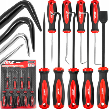 VERKE V06601 GROTY SZPIKULCE SKROBAKI ORINGÓW USZCZELEK ZESTAW HAKÓW SKROBAKÓW HACZYKÓW