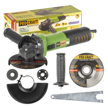 PROCRAFT PW2350 SZLIFIERKA KĄTOWA 1300W SOFT START REGULACJA 125mm