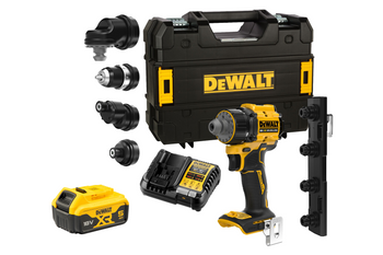 DEWALT DCD803P1T 73Nm AKUMULATOROWA WIERTARKO-WKRĘTARKA 18V XR • WYMIENNY SYSTEM GŁOWIC 5Ah