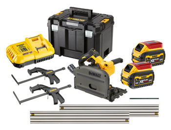 DeWALT DCS520NT ZAGŁĘBIARKA AKUMULATOROWA 54V FlexVolt  + 2x szyna 1,5m (3m) + ściski + 2x 6Ah TSTAK VI