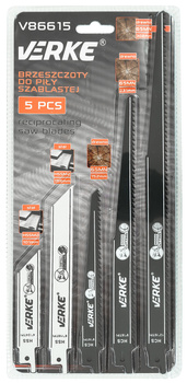 VERKE V86615 BRZESZCZOTY DO PIŁY SZABLASTEJ MIX 5 SZTUK