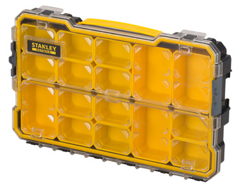 STANLEY FMST1-75779 ORGANIZER MODUŁOWY FATMAX PRO NISKI WODOODPORNY IP53 Z 14 KOMORAMI