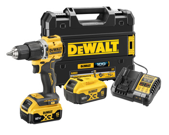 DEWALT DCD100YP2T WIERTARKO-WKRĘTARKA 68Nm 18V XR 5Ah 100 lat