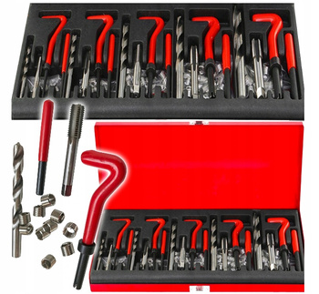 VERKE V86230 ZESTAW NAPRAWCZY GWINTÓW VERKE V86230 131 CZĘŚCI M5-M12