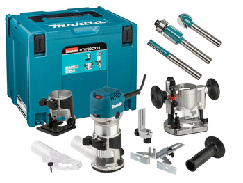 MAKITA RT0702CX2J FREZARKO-WYCINARKA 710W MAKPAC + FREZY 3SZT