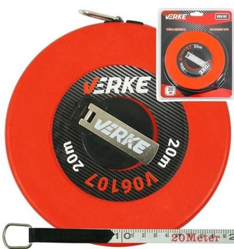 VERKE MIARA TAŚMA MIERNICZA ZWIJANA MIARKA 20M V06107