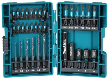 MAKITA B-66896 ZESTAW BITÓW WIERTEŁ NASADEK IMPACT BLACK 33pc